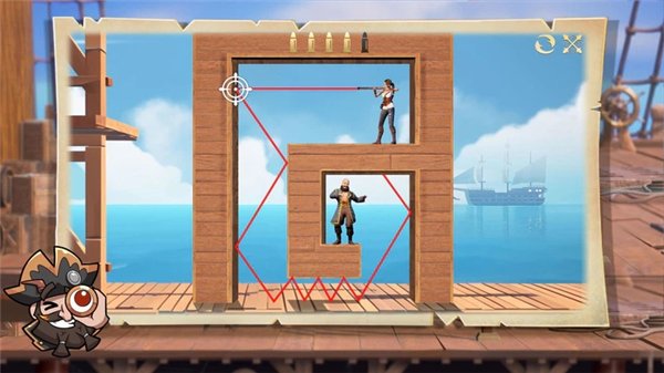 子弹射击金银岛之谜